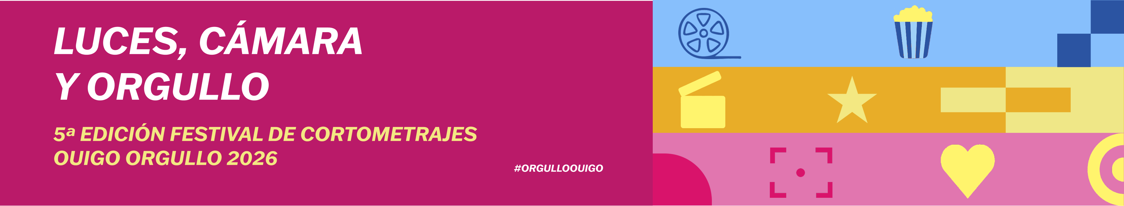 5ª Edición Festival de Cortometrajes OUIGO Orgullo 2026